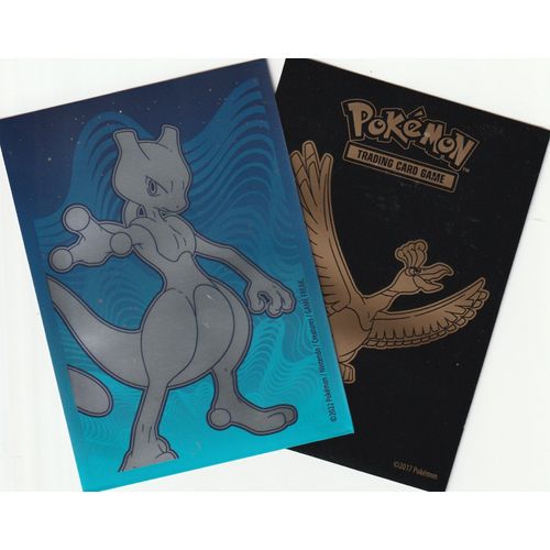 2 Proteges Cartes - Mewtwo Et Oh-Ho - Sleeves -