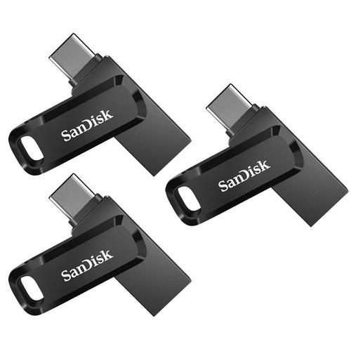 3PCS SanDisk USB-Clé USB 32GB Ultra Dual Drive Go Type C SDDDC3-032G-G46 (paquet de trois)