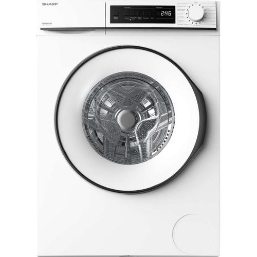 SHARP Lave Linge Frontal 8kg 1400trs/min 15 programmes Blanc