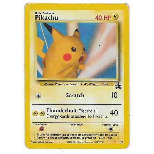Pikachu 26 - Black Star Promo - English Card