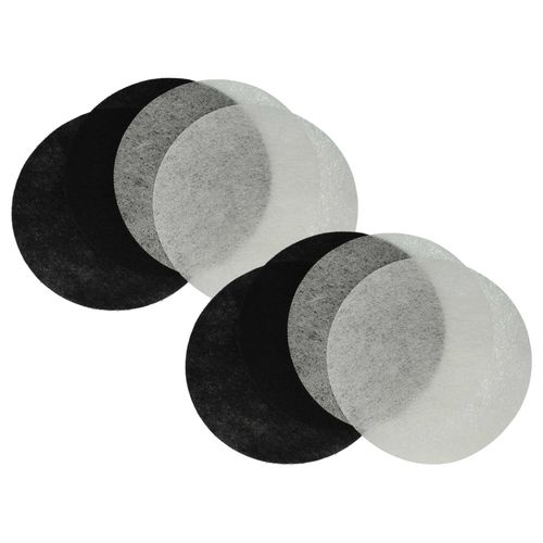vhbw 4x filtre à charbon actif, 4x filtre à graisses compatible avec Moulinex T-43, T-41, T-42 friteuse - 8 filtres