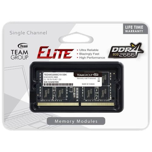 Team Elite - DDR4 - 8 GB - SO DIMM 260-PIN - ungepuffert