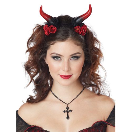 Cornes Démon Enchantées Rouges Noires