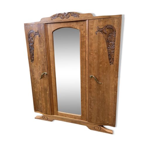 Armoire Parisienne Art Dco Bois Midcentury Vintage Scandinave 1950 Bois