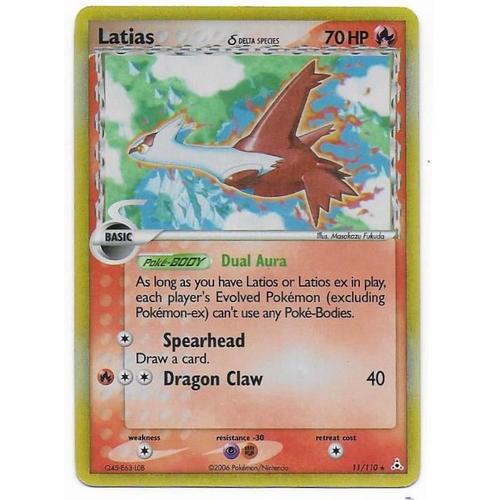 Latias 11/110 - 70hp - Delta Species - Ex Holon Phantoms - Rare Holo English Pokemon Card