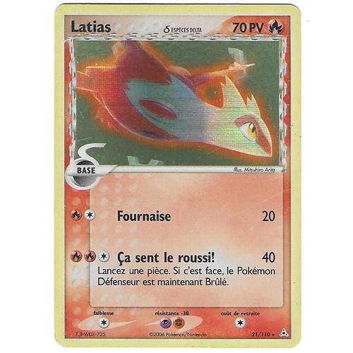 Latias 21/110 - 70pv - Espèces Delta - Ex : Fantômes Holon - Rare Carte Pokemon Holo Française