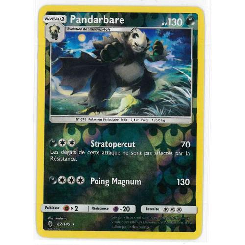 Carte Pokémon Française Reverse 82 /145 Pandarbare Gardiens Ascendants