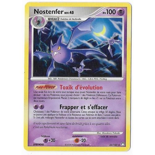 Nostenfer 23/123 - Niv.45 - 100pv - Diamant & Perle : Trésors Mystérieux - Carte Rare Française