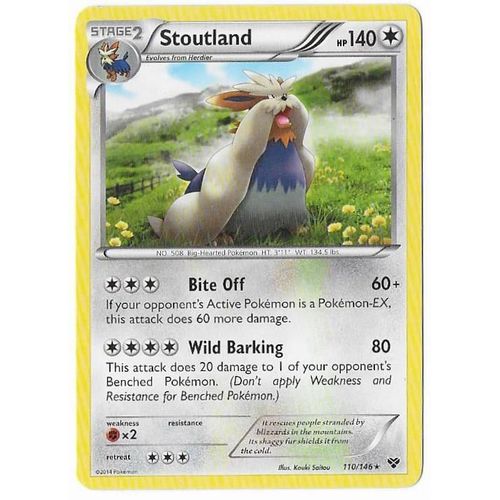 Stoutland 110/146 - 140pv - Xy - Rare English Card