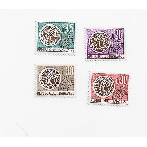 Timbres 1971 Type Monnaies Gauloises