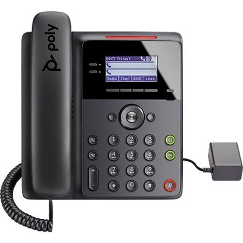 Poly Edge B10 - Téléphone VoIP avec ID d'appelant - à 5 voies capacité d'appel - SIP, RTCP, RTP, SDP - 8 lignes