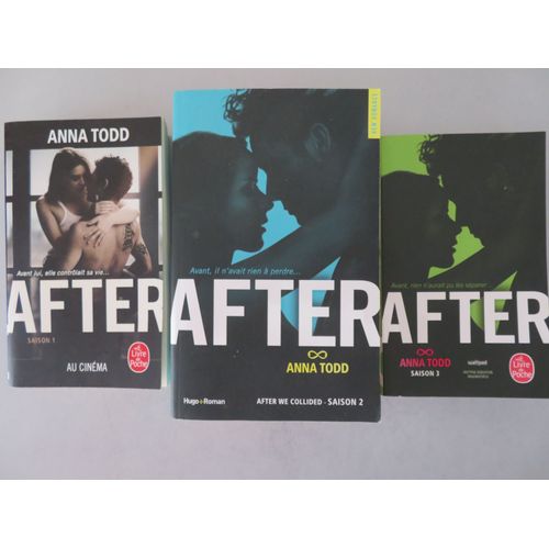 Lot De 3 Livres Romans " / After - Saison : 1.2.3. / Anna Todd / 1 Hugo Roman Et 2 Livre De Poche