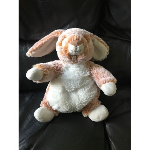 Doudou Peluche Lapin Roux Chiné Et Blanc  Simba Toys Kiabi 