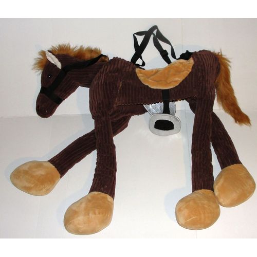 Peluche Cheval De Deguisement Tour De Taille En Velour Cotelé Marron Travis Designs 72 Cm