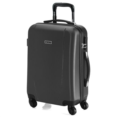 Valise Cabine Rigide Petite 4 Roues Trolley 55 Cm En ABS Texturé. Bagage À Main. Résistant Légère. Poignée 2 Anses Et Cadenas. Low Cost Ryanair. 71150