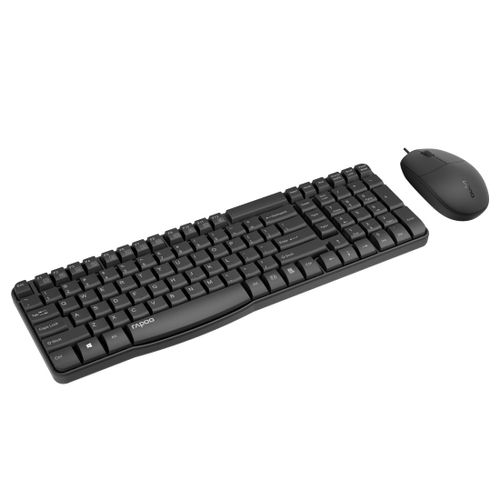 Rapoo Nx1820 Clavier Souris Incluse Usb Qwertz Allemand Noir