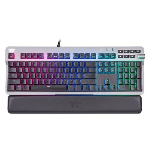 Thermaltake Argent K6 Rgb Clavier Usb Qwertz Allemand Titane