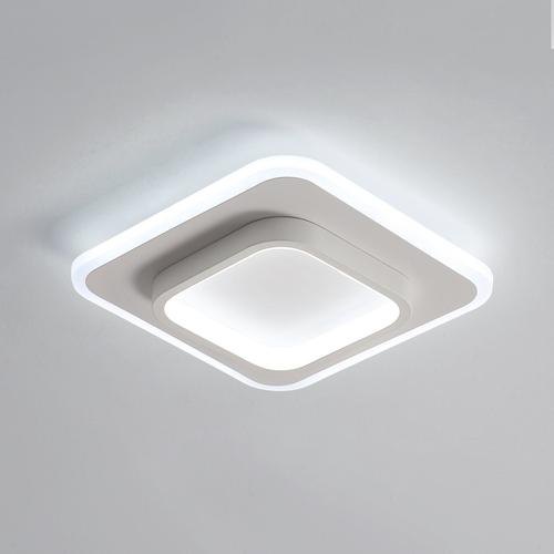 Moderne LED Lustre Lumière pour Salon Chambre Cuisine Maison Plafonniers  Rectangle blanc Luminaires,lumière blanche 6000K