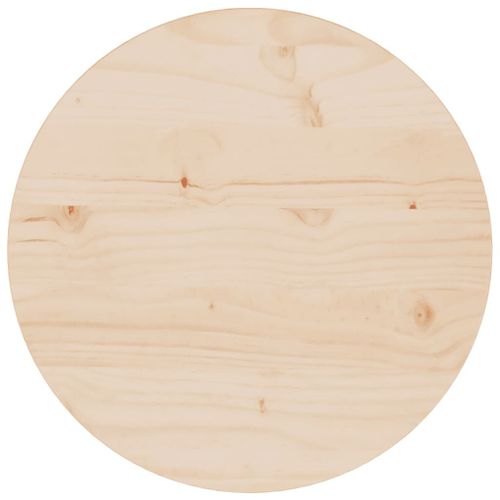 Vidaxl Dessus De Table Ø40x2,5 Cm Bois De Pin Massif