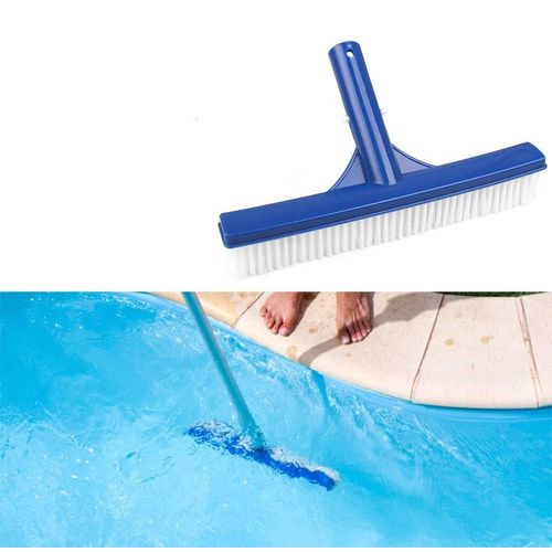 Tête de Brosse de Nettoyage de Piscine Brosse de Piscine 10 Pouces Brosse de Paroi de Piscine en Plastique Tête de Brosse(sans tige)