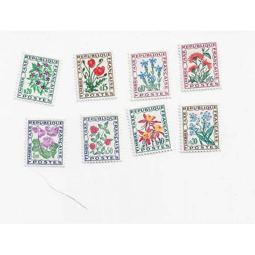 Timbres Taxe Type Fleurs Des Champs 1964-1971