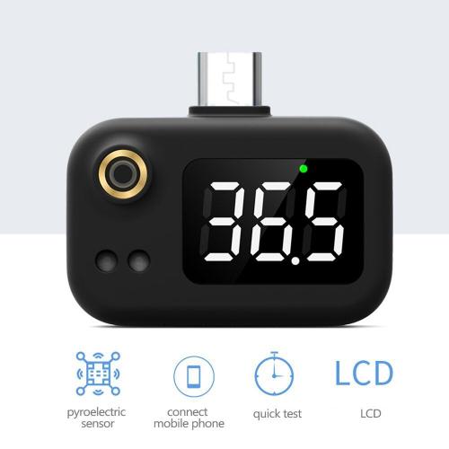Thermomètre Intelligent Usb, Mini Thermomètre Portable Pour Téléphone Portable, À Infrarouge, Avec Joint De Type C