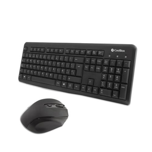 Coolbox Coo-ktr-02w Clavier Souris Incluse Rf Sans Fil Qwerty Espagno