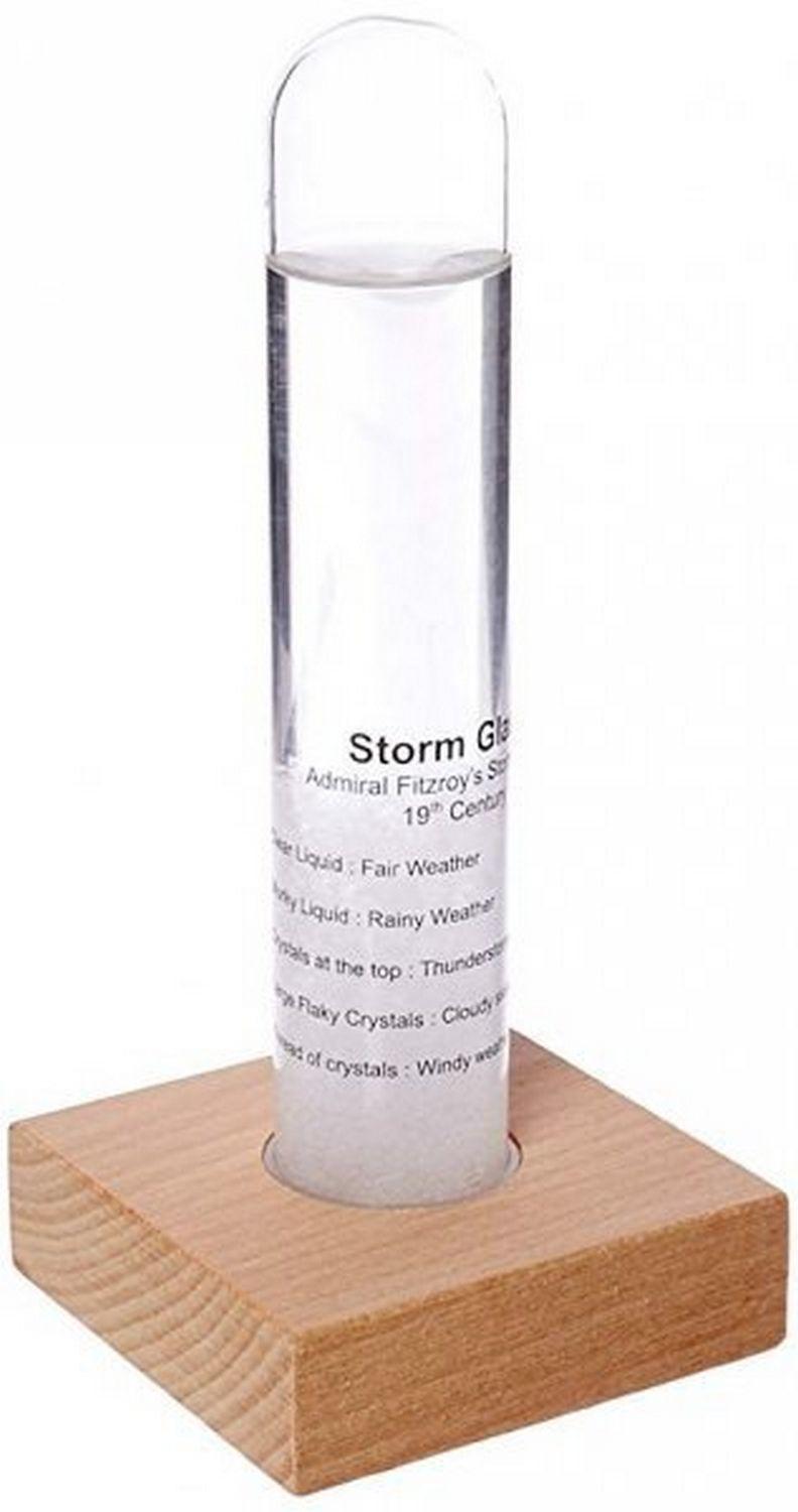 Baromètre Storm Glass À Cristaux - Verre De Tempête - Baromètre De Fitzroy