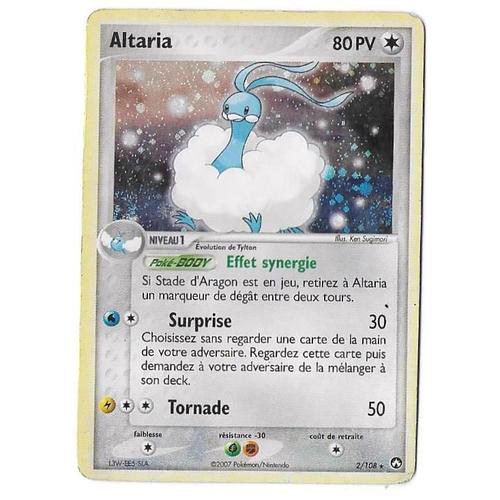 Altaria 2/108 - 80pv - Ex Gardiens Du Pouvoir - Rare Carte Pokemon Holographique "Cosmos" Française