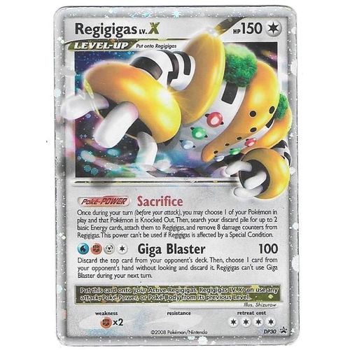 Regigigas Dp30 Lv.X 150hp - Promo Black Star Dp - Rare Holo "Cosmos" (English Card)