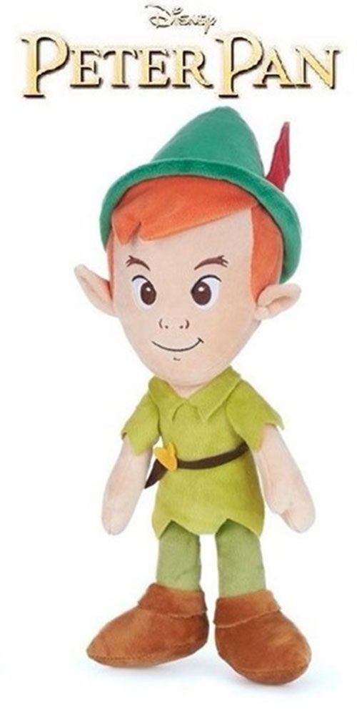 Peluche Bébé Tic Tac Crocodile Clochette et la fée pirate Disney Store  Peter Pan vert 32 cm