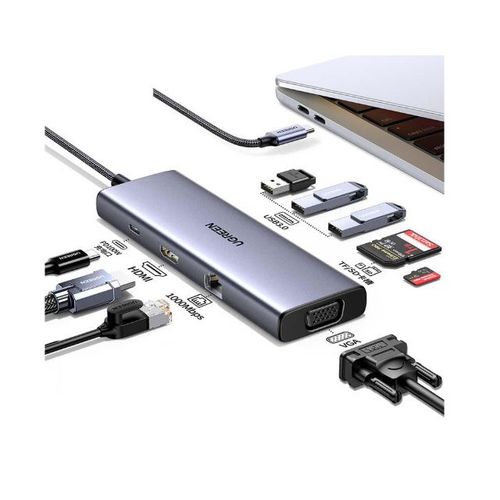 Ugreen Revodok Usb-c 6-in-1 Hub Met 4k Hdmi Usb Type-c 10000 Mbit/s