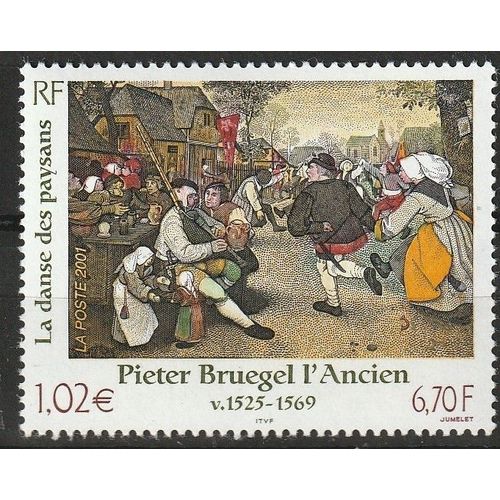 Série Artistique. Pieter Bruegel L'ancien " La Danse Des Paysans " 2001. Timbre Neuf** N° 3369