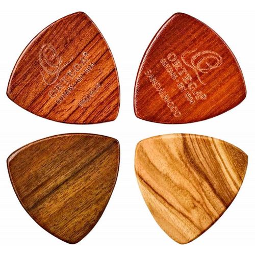 Ortega Ogpwxlf-Mix4 - Pack De 4 Médiators Triangle Xl En Bois - 2mm