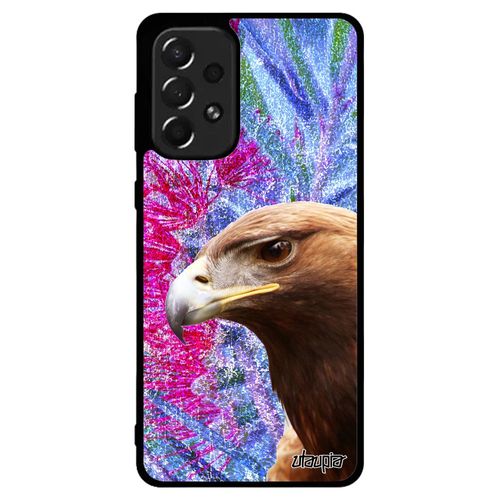Coque Aigle Galaxy A73 En Silicone Nature Rigide Caoutchouc Original Design Telephone Oiseau Alu Etui Bleu Portable Animaux Samsung
