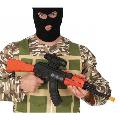 Fusil Plastique Sonore Viseur Sniper 68cm Noir