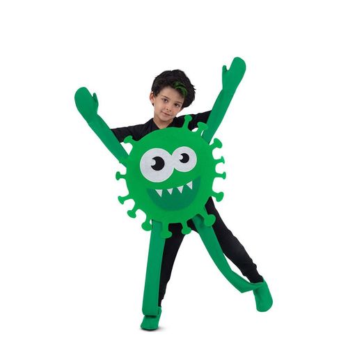 Déguisement De Virus Souriant Vert Pour Enfant