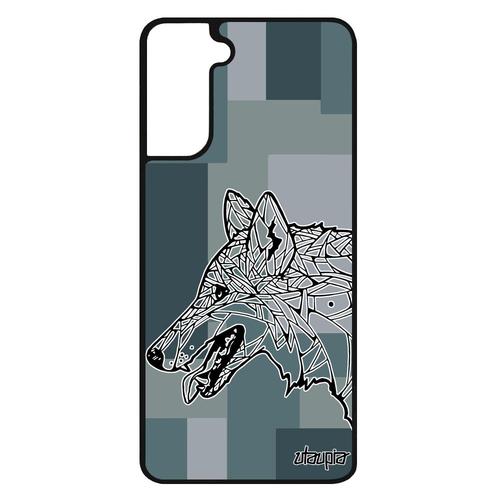 Coque Samsung Galaxy S21 Fe Silicone Loup Tribal Dessin Portable Azteque Hiver Cube Geometrique Graphique Alu Animal Chien Carré 4g