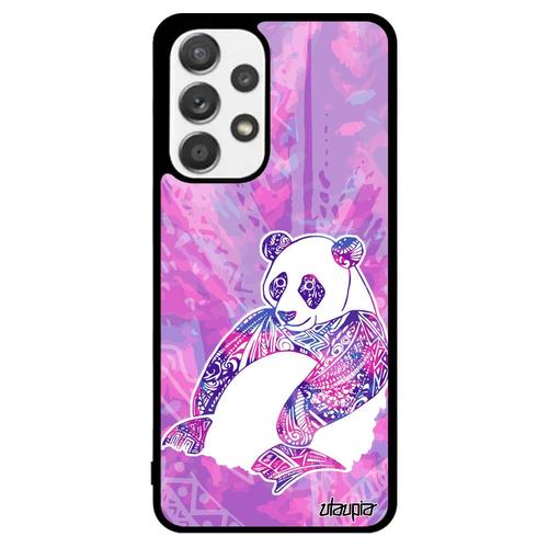 Coque Pour Samsung A53 Silicone Panda Original Housse Fille Animaux Multicolore Etui Couleur Violet Dessin Ethnique Chine De Galaxy