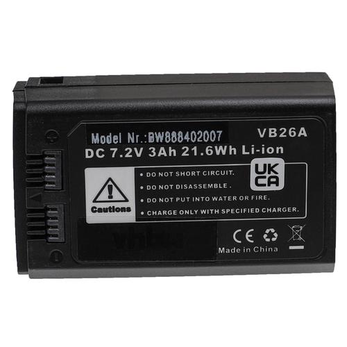 vhbw Batterie compatible avec Godox V1, V1-C, V1-F, V1-N, V1-O, V1-S, V850III flash d'appareil photo (3000mAh, 7,2V, Li-ion)