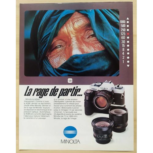 Publicité Papier - Appareil Photo Minolta Xgm De 1981