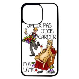 Coque J'peux Pas J'dois Garder Mon Lama Telephone Pour Iphone 13 Pro Silicone Jpeux Humoristique Je Cartoon Blanc Texte Housse