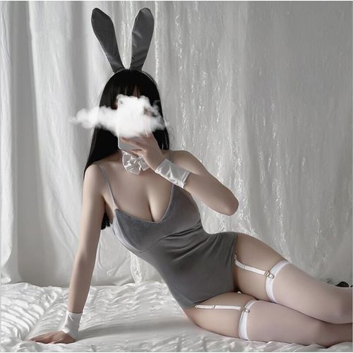 Costumes Cosplay De Lapin Sexy Pour Filles, Body De Lapin Doux Pour Femmes, Oreilles De Lapin, Queue De Lapin, Tenue De Soirée, Ensemble Érotique