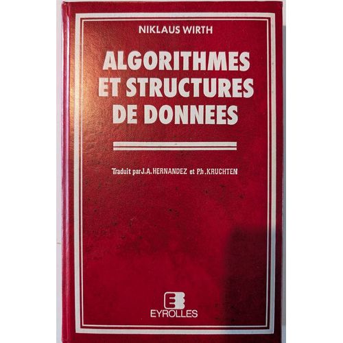 Algorithmes Et Structures De Données De Nicklaus Wirth Édition Eyrolles