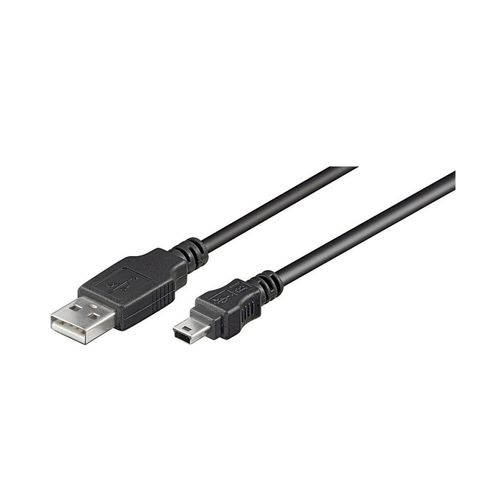 Rallonge Port Câble USB A mâle / mini USB B mâle 60 cm noir