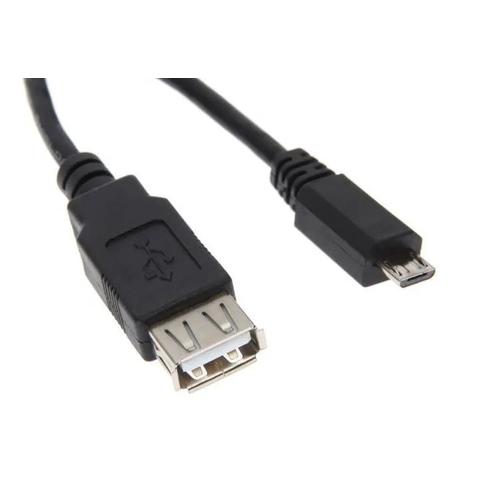 Rallonge micro USB B mâle / USB A femelle 50 cm noir