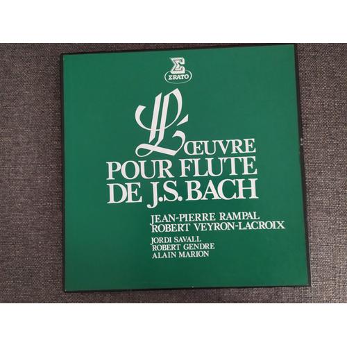 L'oeuvre Pour Flute De J.S.Bach Jean Pierre Rampal Robert Veyron -Lacroix / Jordi Savall/Robert Gendre / Alain Marion Sp Boîte 3 X Lp + Livret " Vinyle