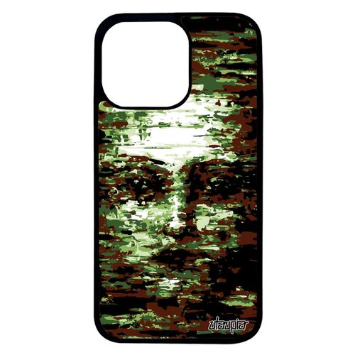 Coque Silicone Pour Iphone 13 Pro Portrait Case Peinture A L'huile Spectre Fabriqué En France Femme Smartphone Bumper Marron