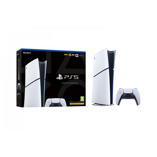 Sony Playstation 5 Slim Digital 1,02 To Wifi Noir, Blanc