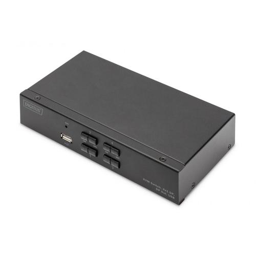 Digitus Commutateur Kvm, 4x1 (dp, Dp Out, Usb)